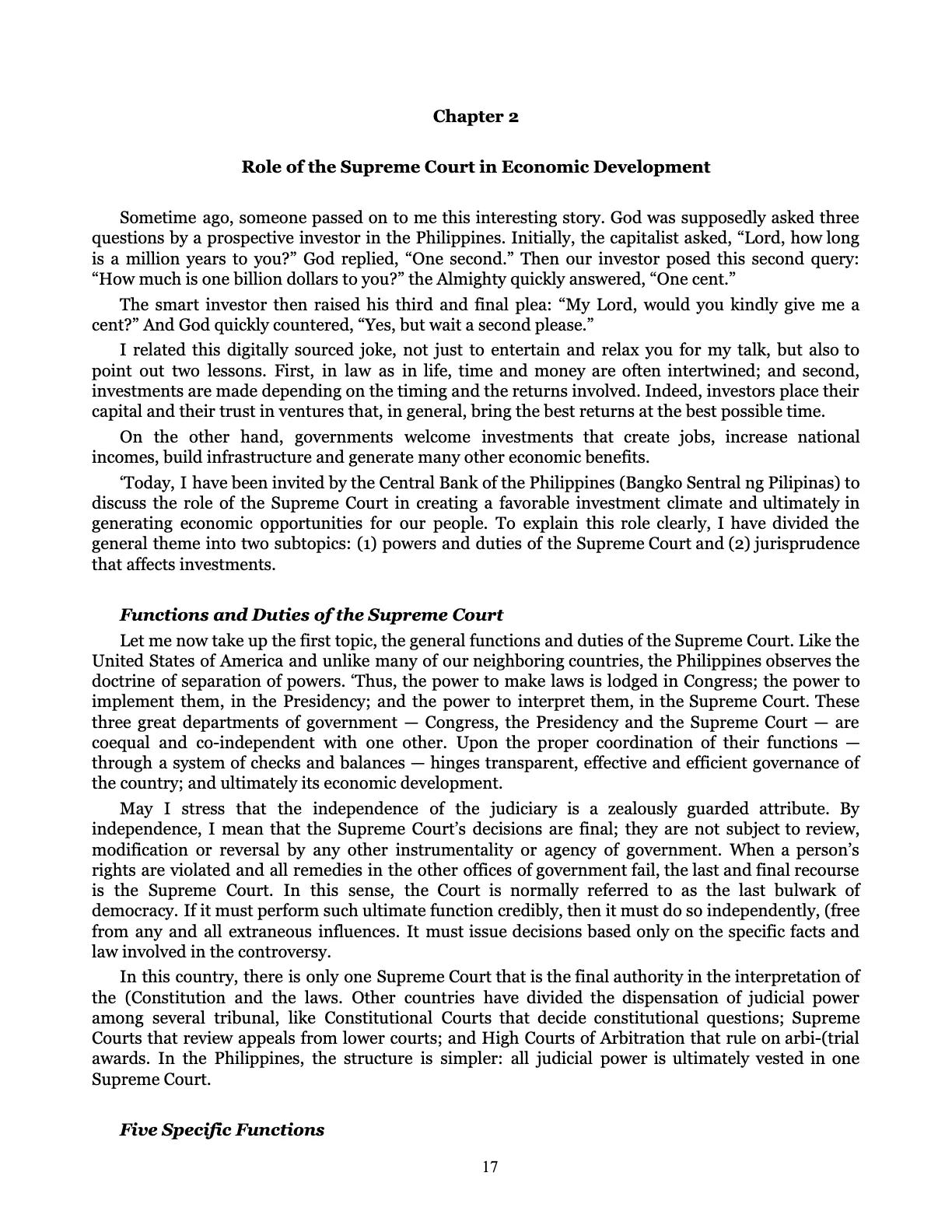 Leveling the Playing Field, page 17