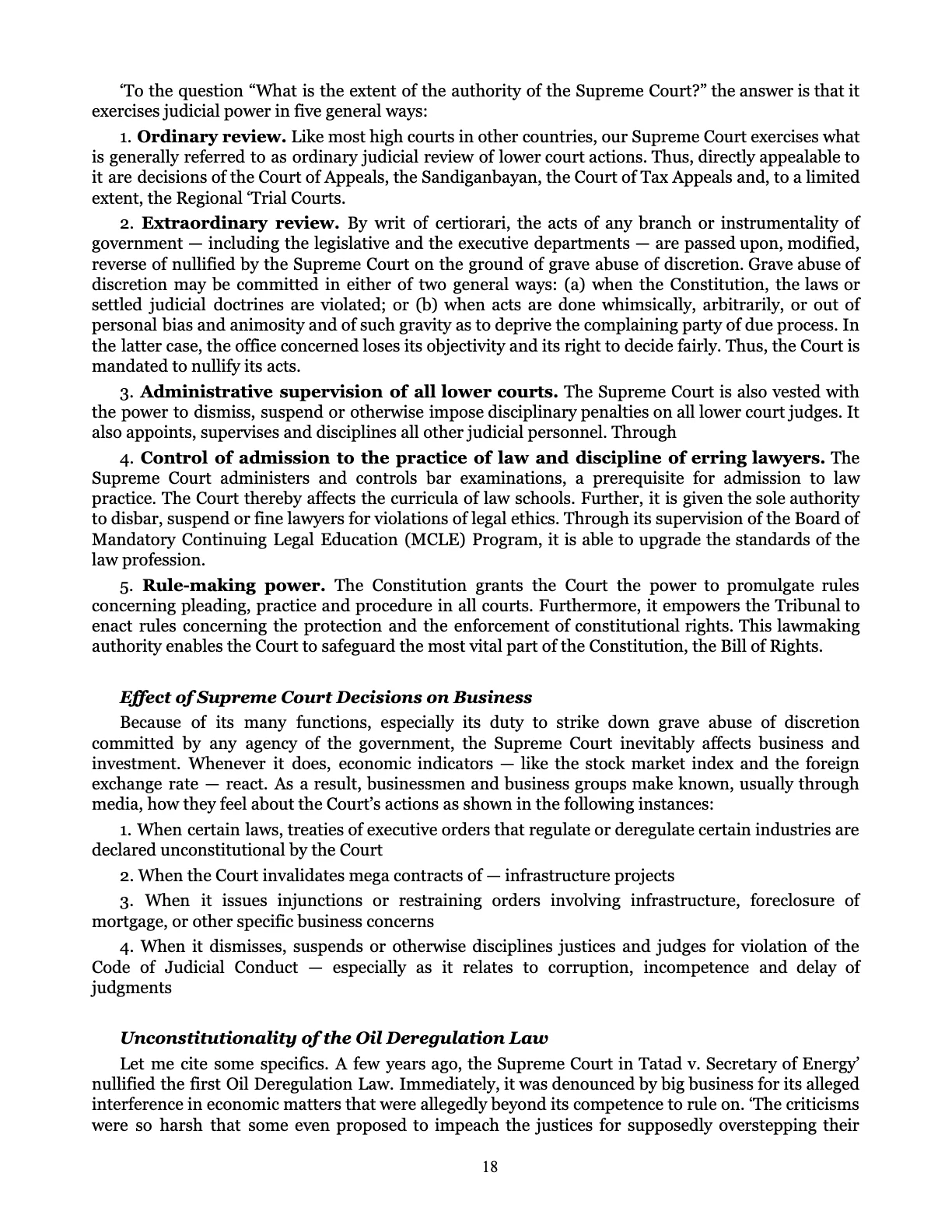 Leveling the Playing Field, page 18