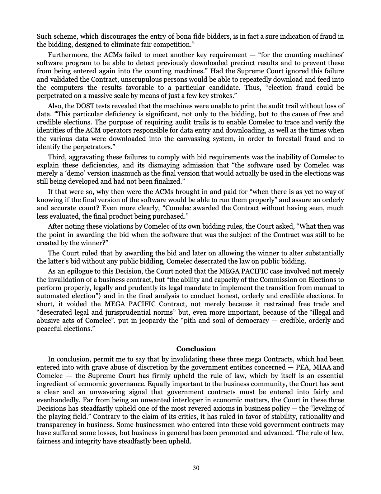 Leveling the Playing Field, page 30