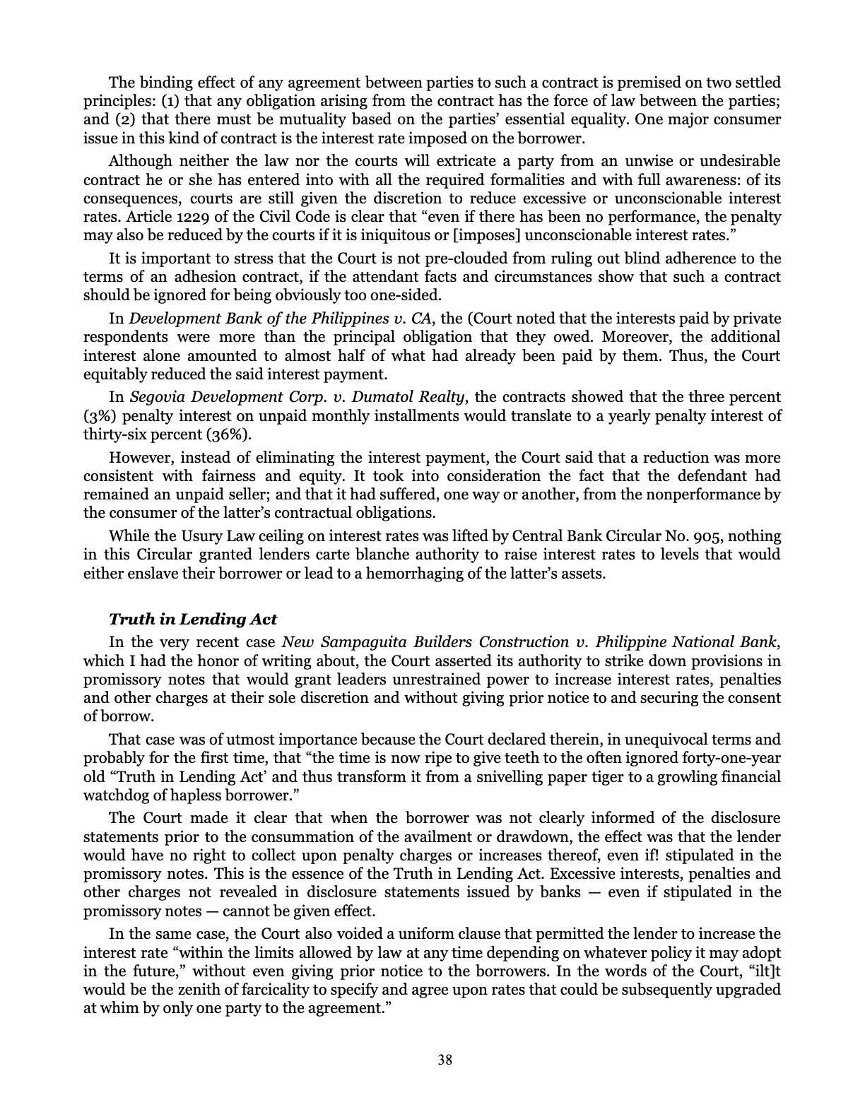 Leveling the Playing Field, page 38