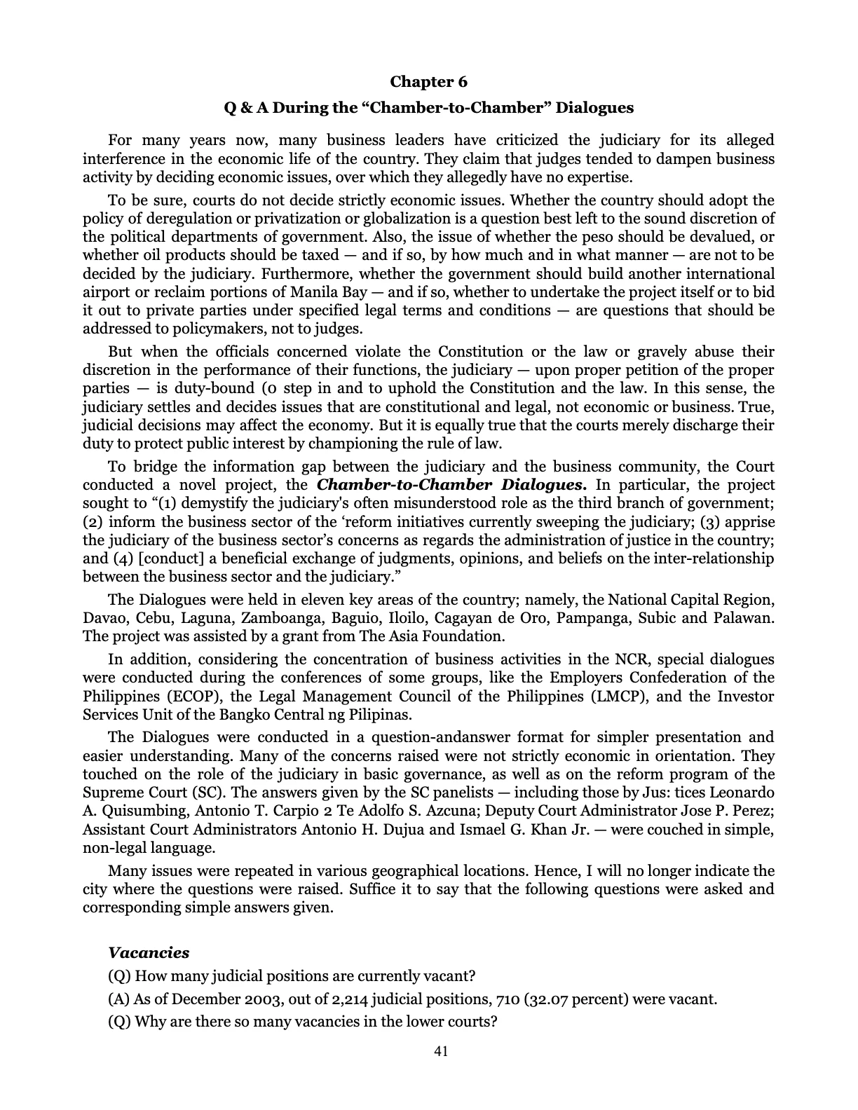 Leveling the Playing Field, page 41