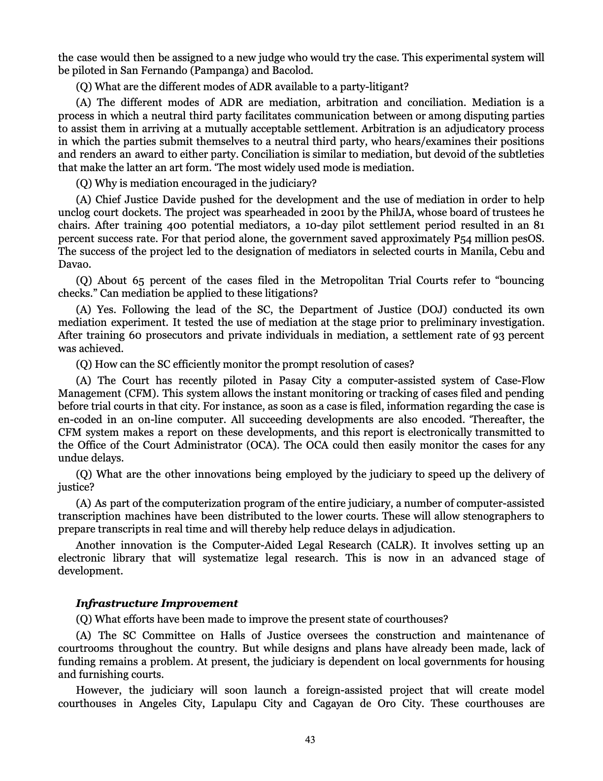 Leveling the Playing Field, page 43