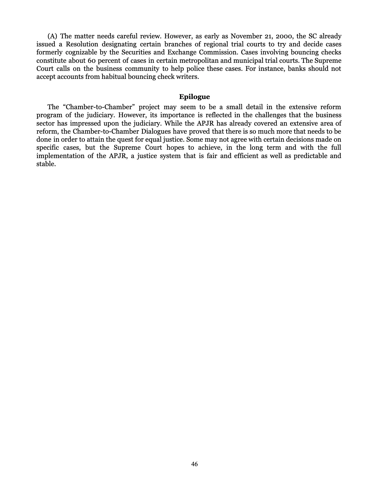 Leveling the Playing Field, page 46