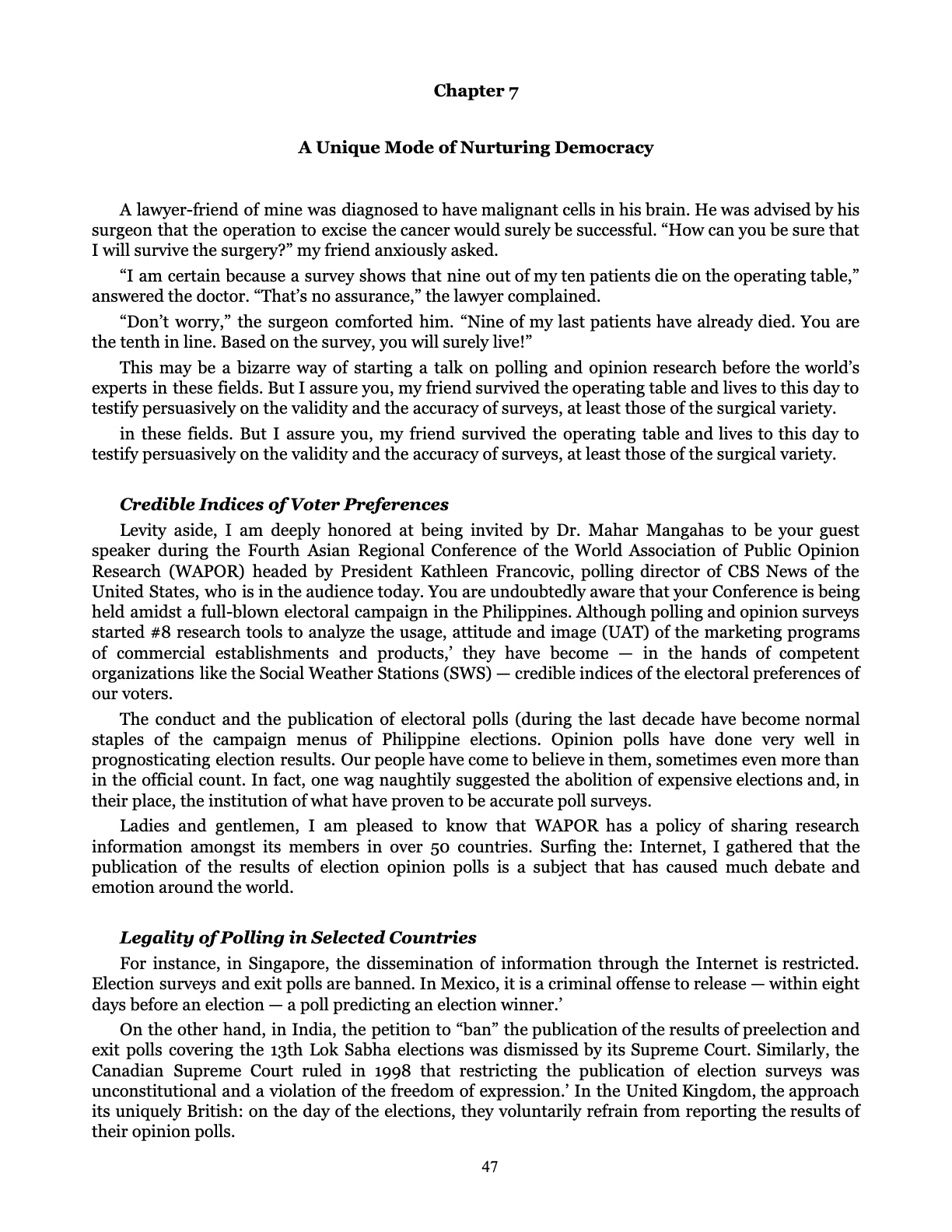 Leveling the Playing Field, page 47