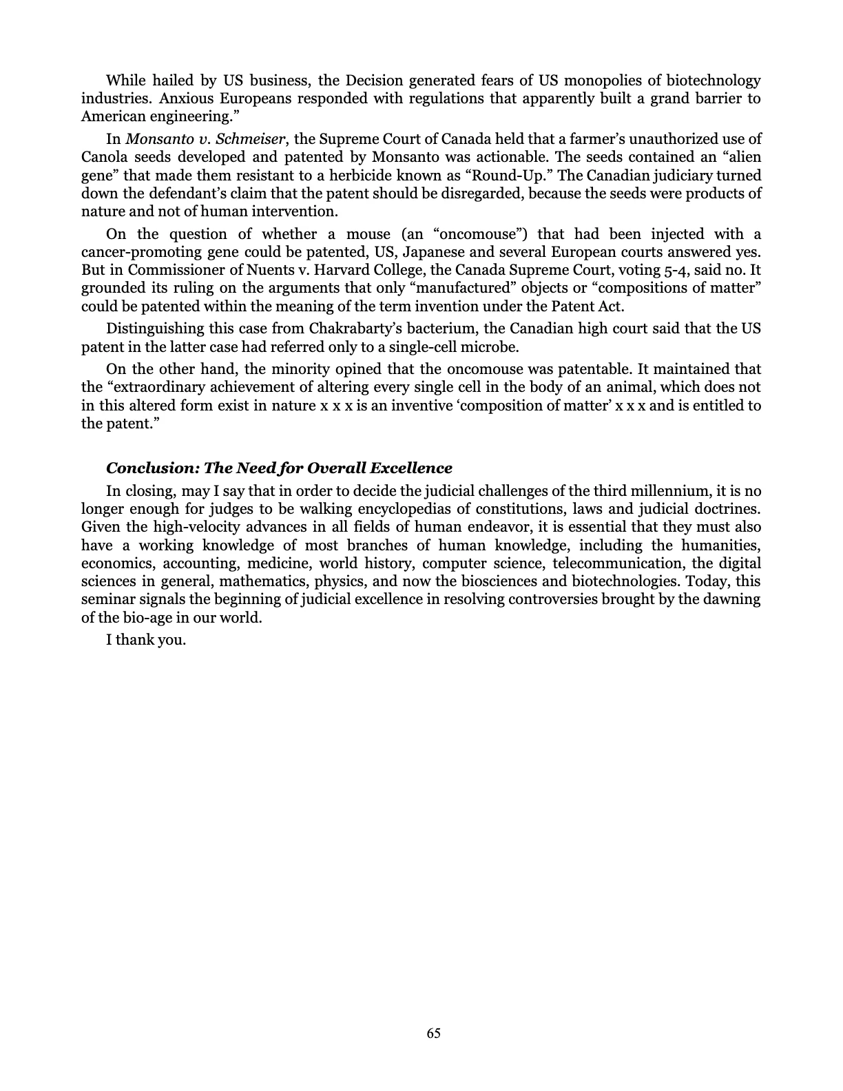 Leveling the Playing Field, page 65