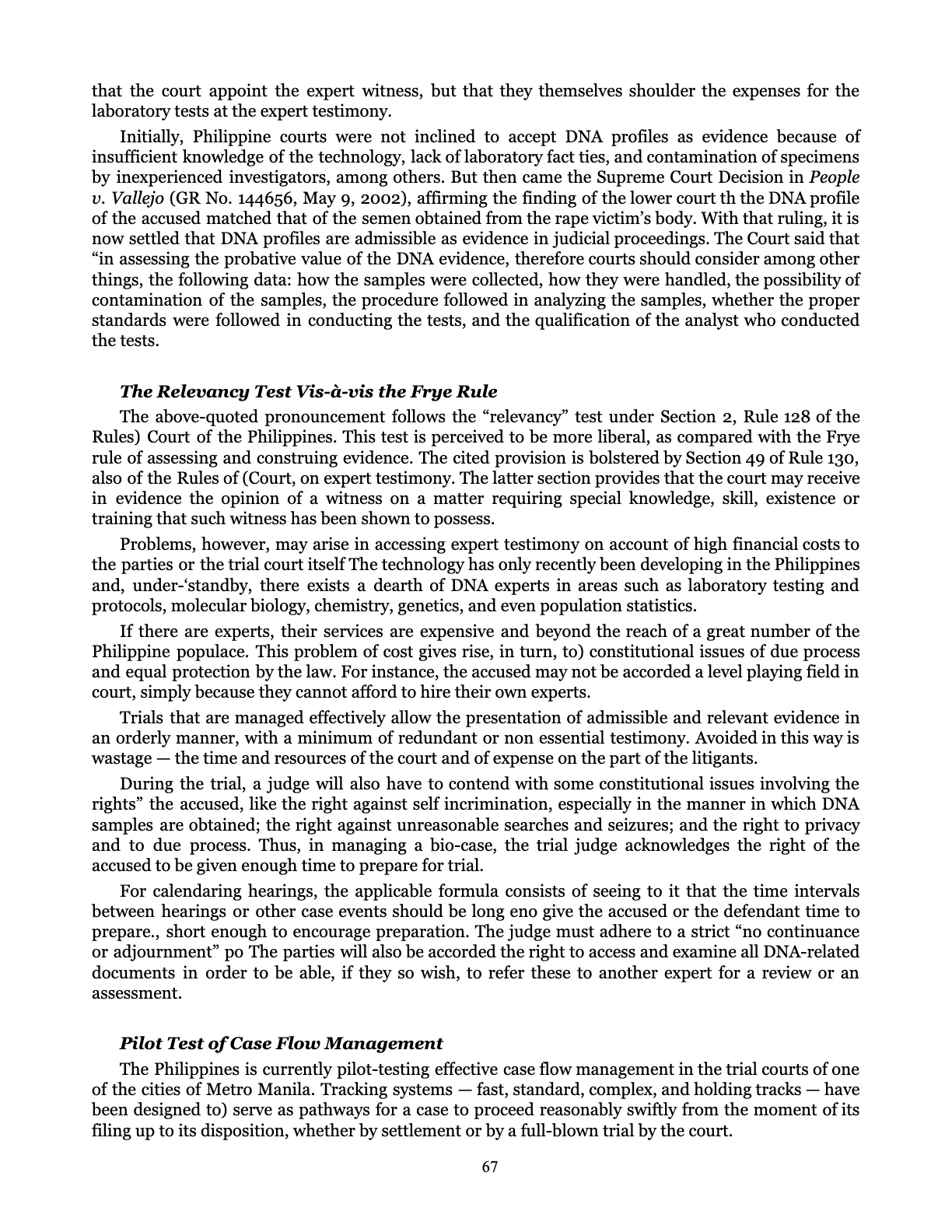 Leveling the Playing Field, page 67