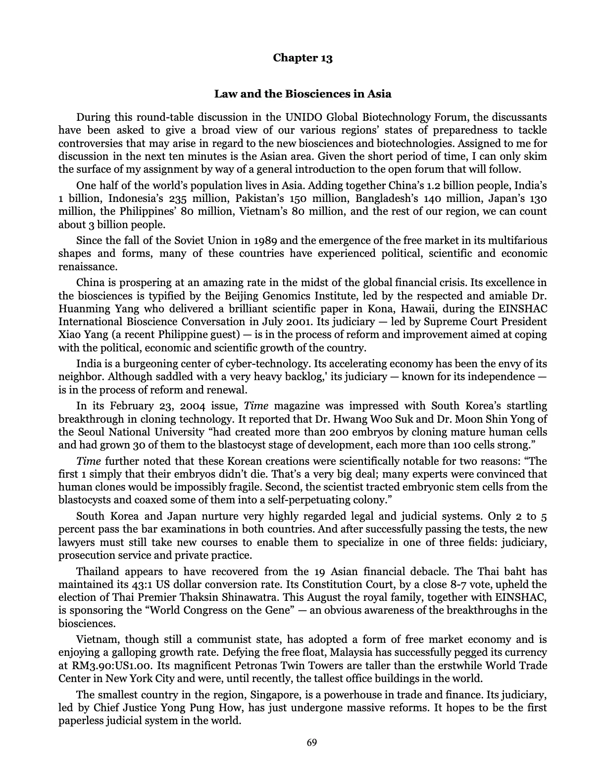 Leveling the Playing Field, page 69