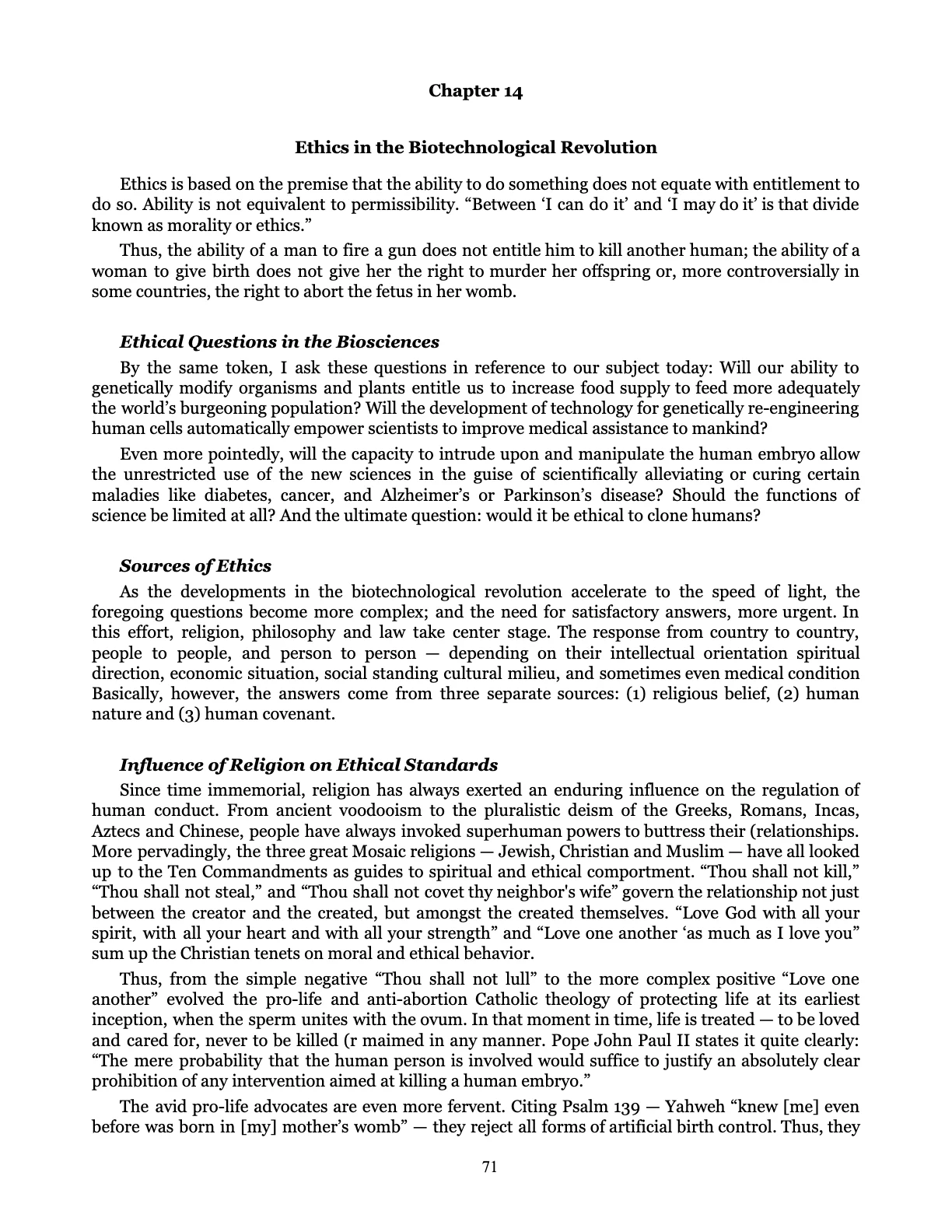 Leveling the Playing Field, page 71