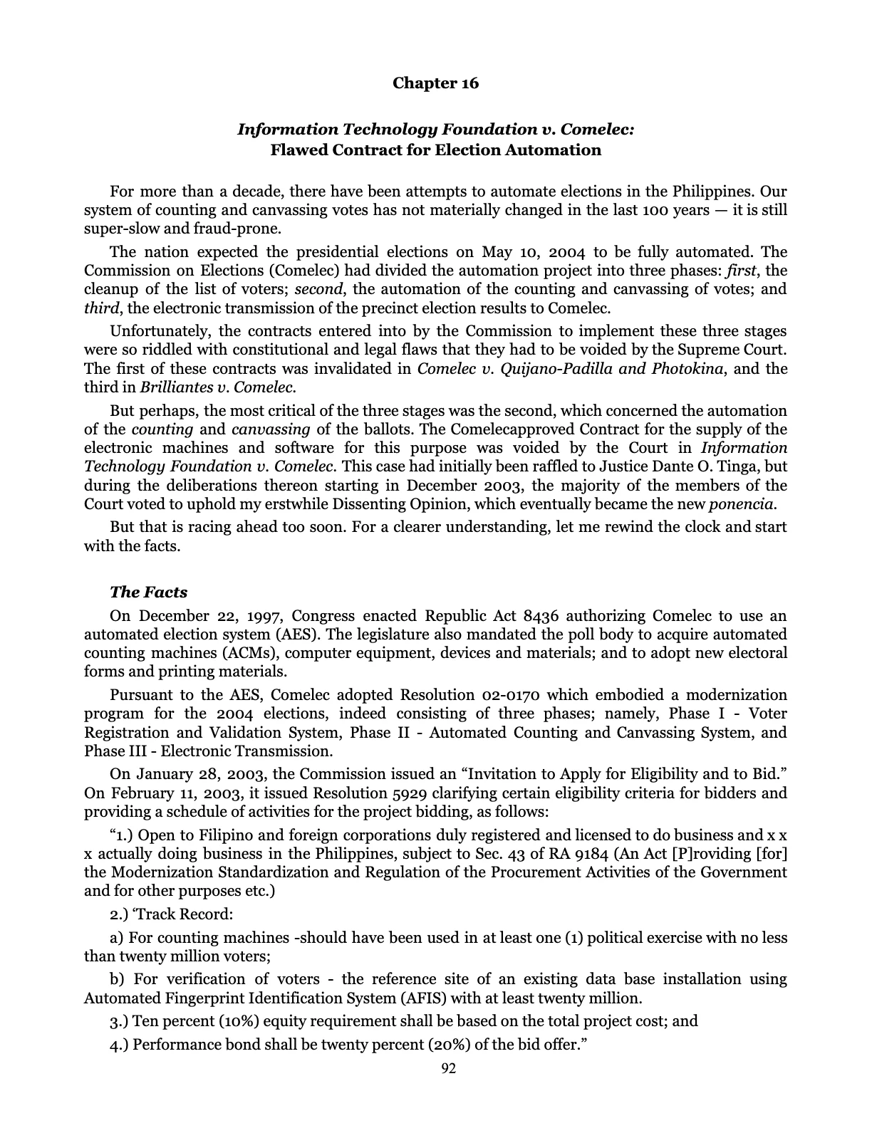 Leveling the Playing Field, page 92