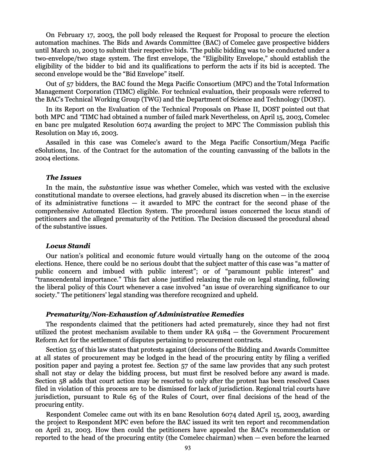 Leveling the Playing Field, page 93