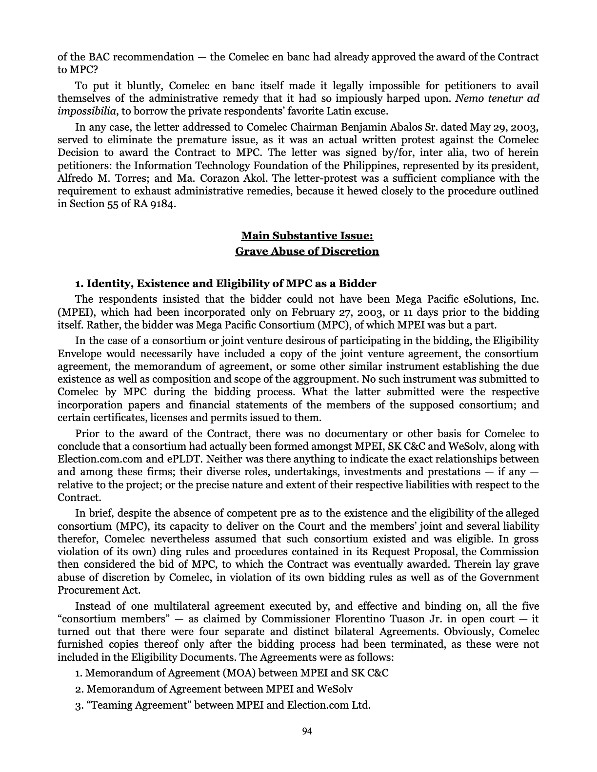 Leveling the Playing Field, page 94