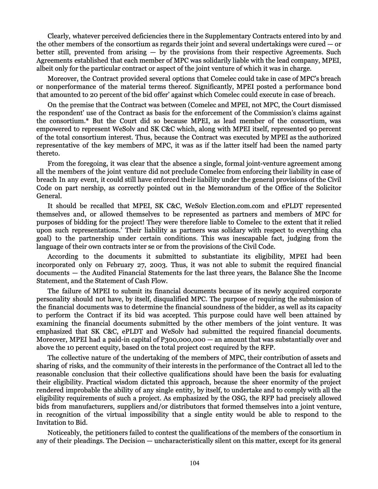 Leveling the Playing Field, page 104