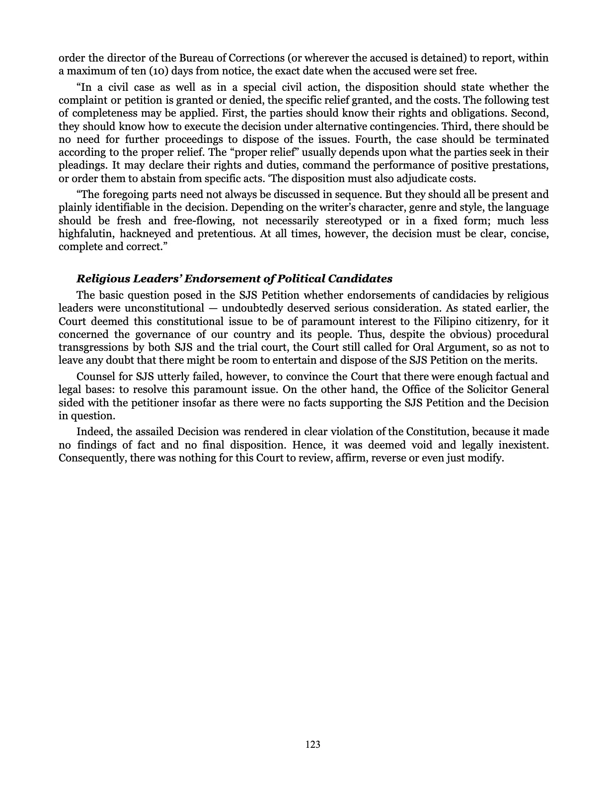 Leveling the Playing Field, page 123