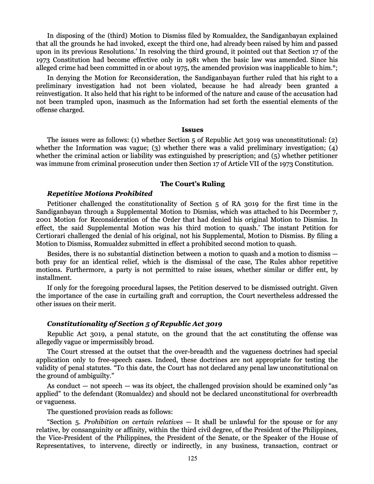 Leveling the Playing Field, page 125