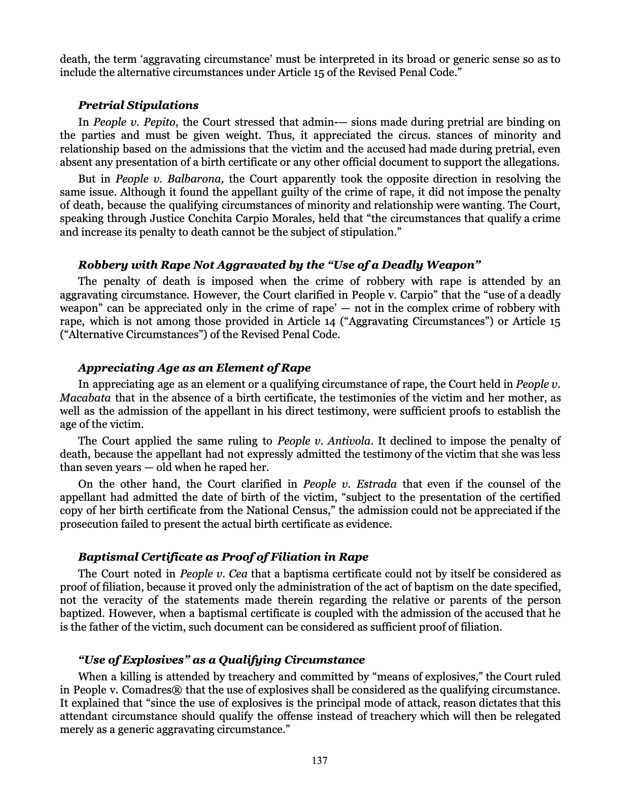 Leveling the Playing Field, page 137