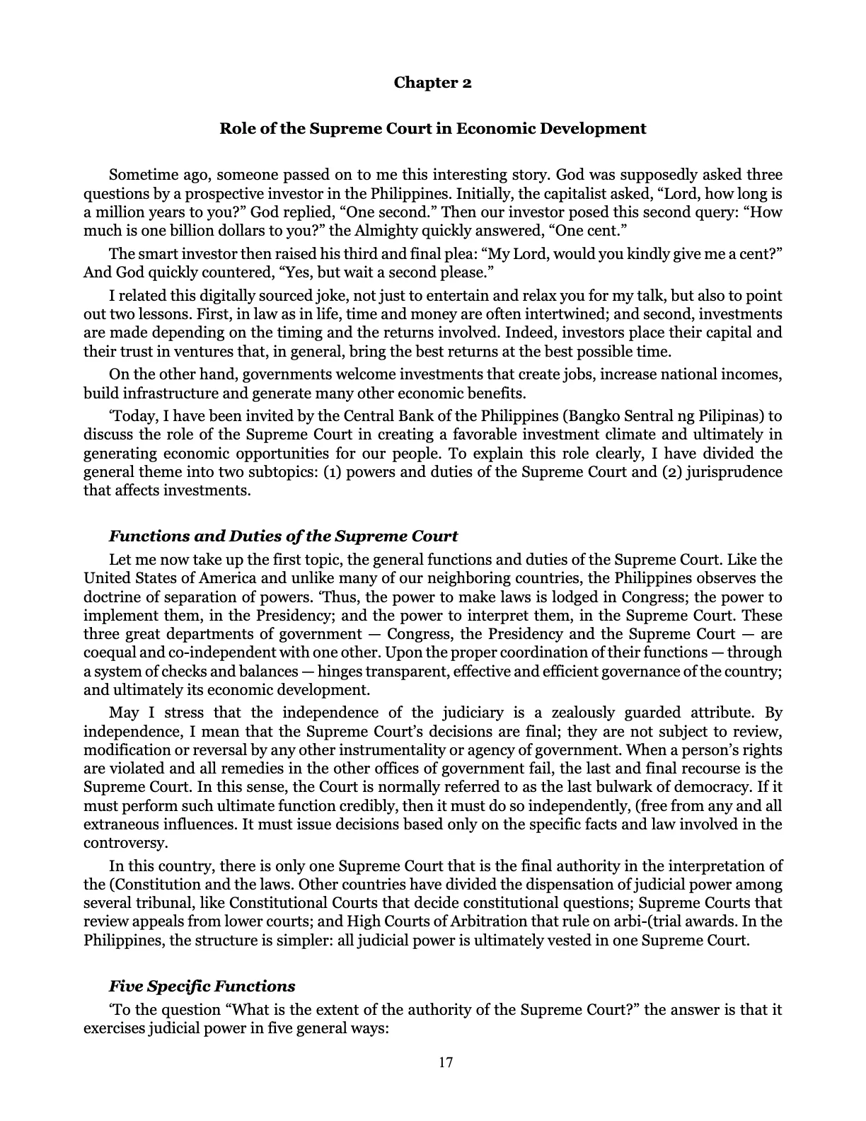 Leveling the Playing Field, page 17