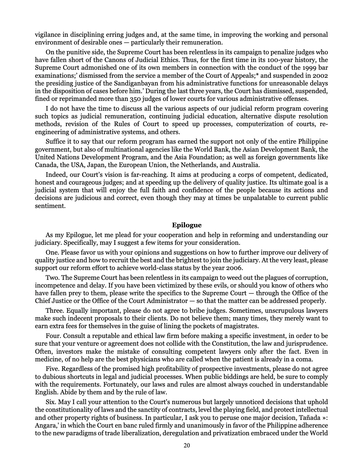 Leveling the Playing Field, page 20