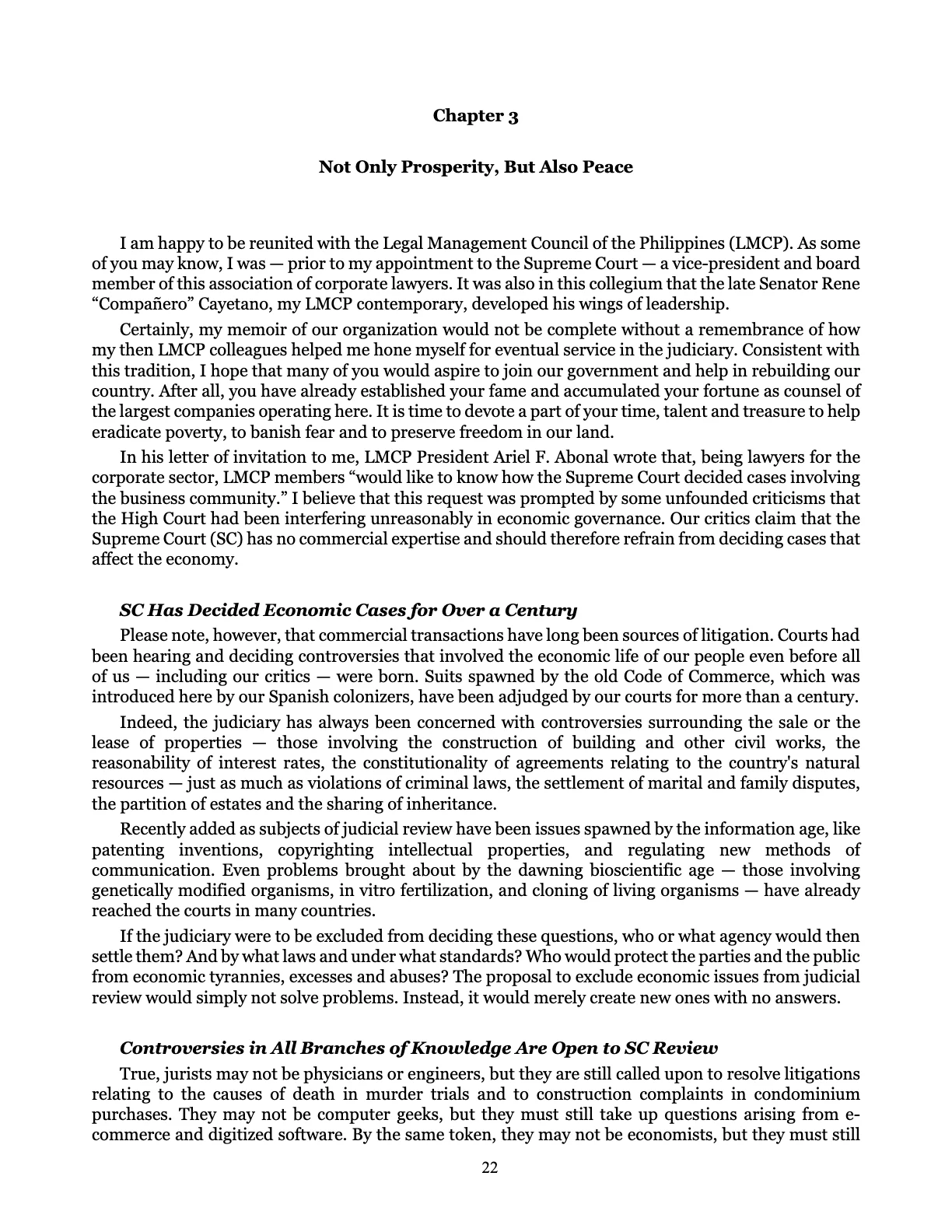 Leveling the Playing Field, page 22