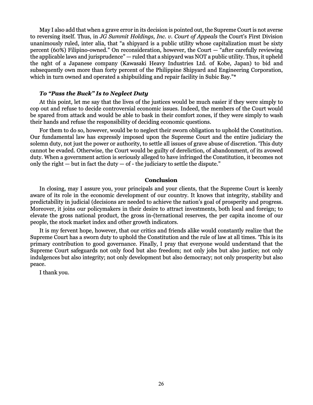 Leveling the Playing Field, page 26