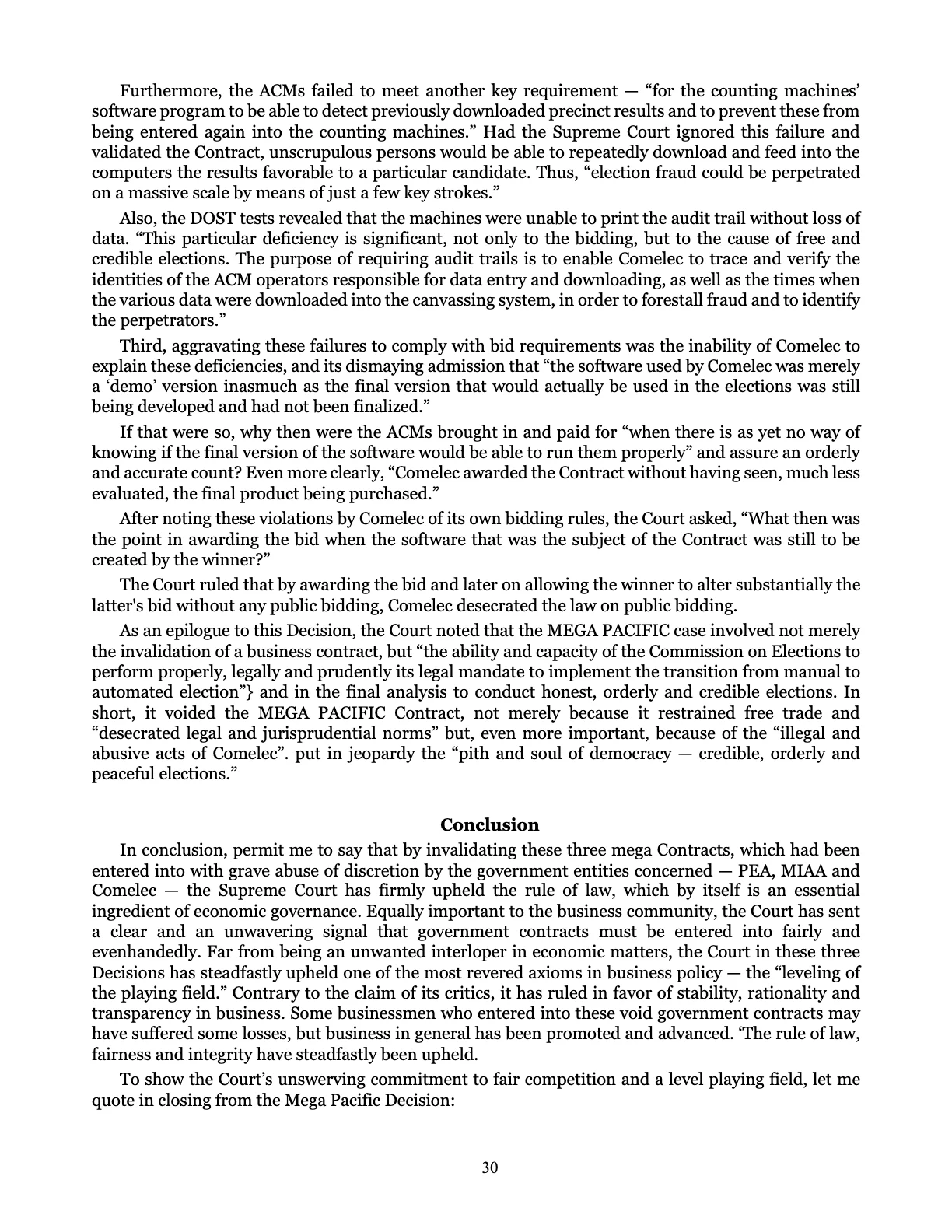 Leveling the Playing Field, page 30
