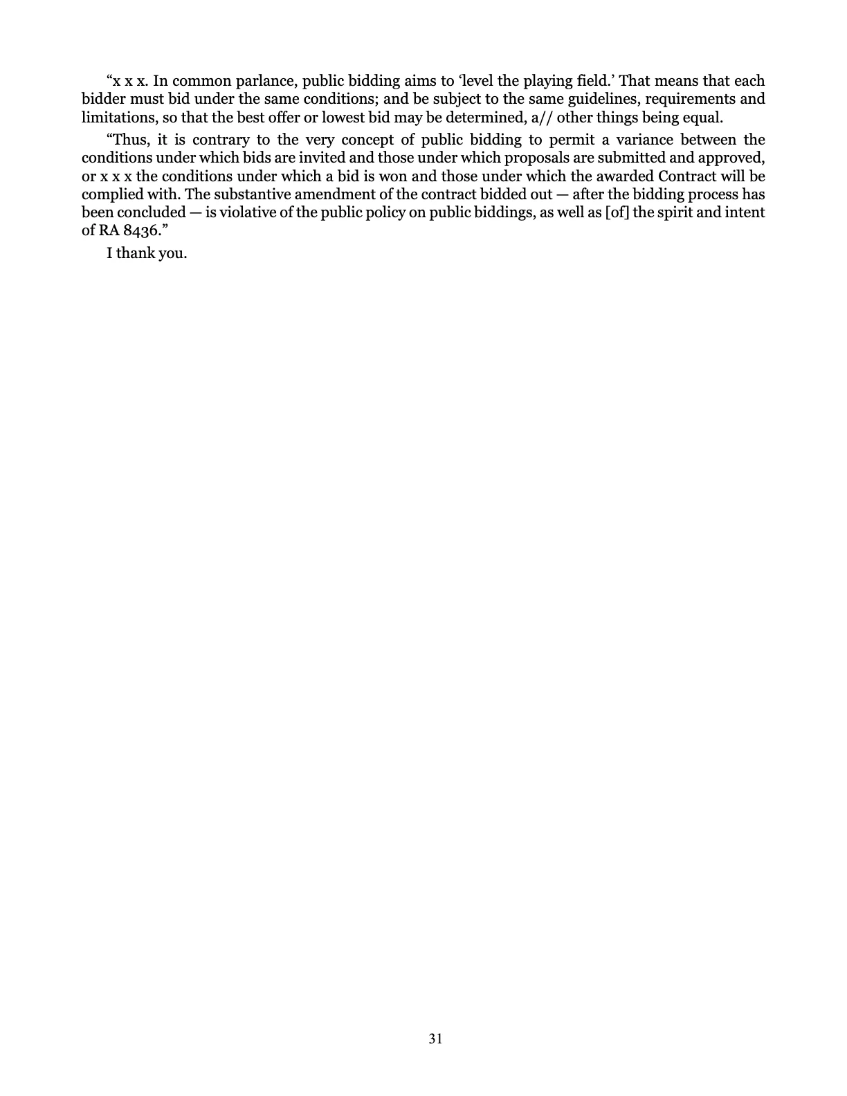 Leveling the Playing Field, page 31