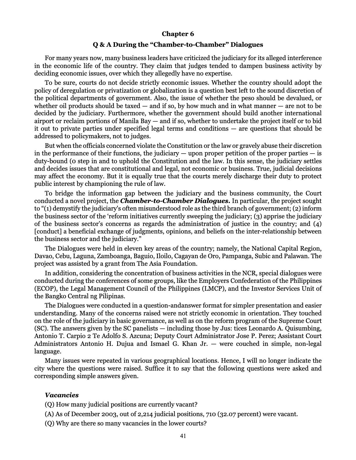 Leveling the Playing Field, page 41