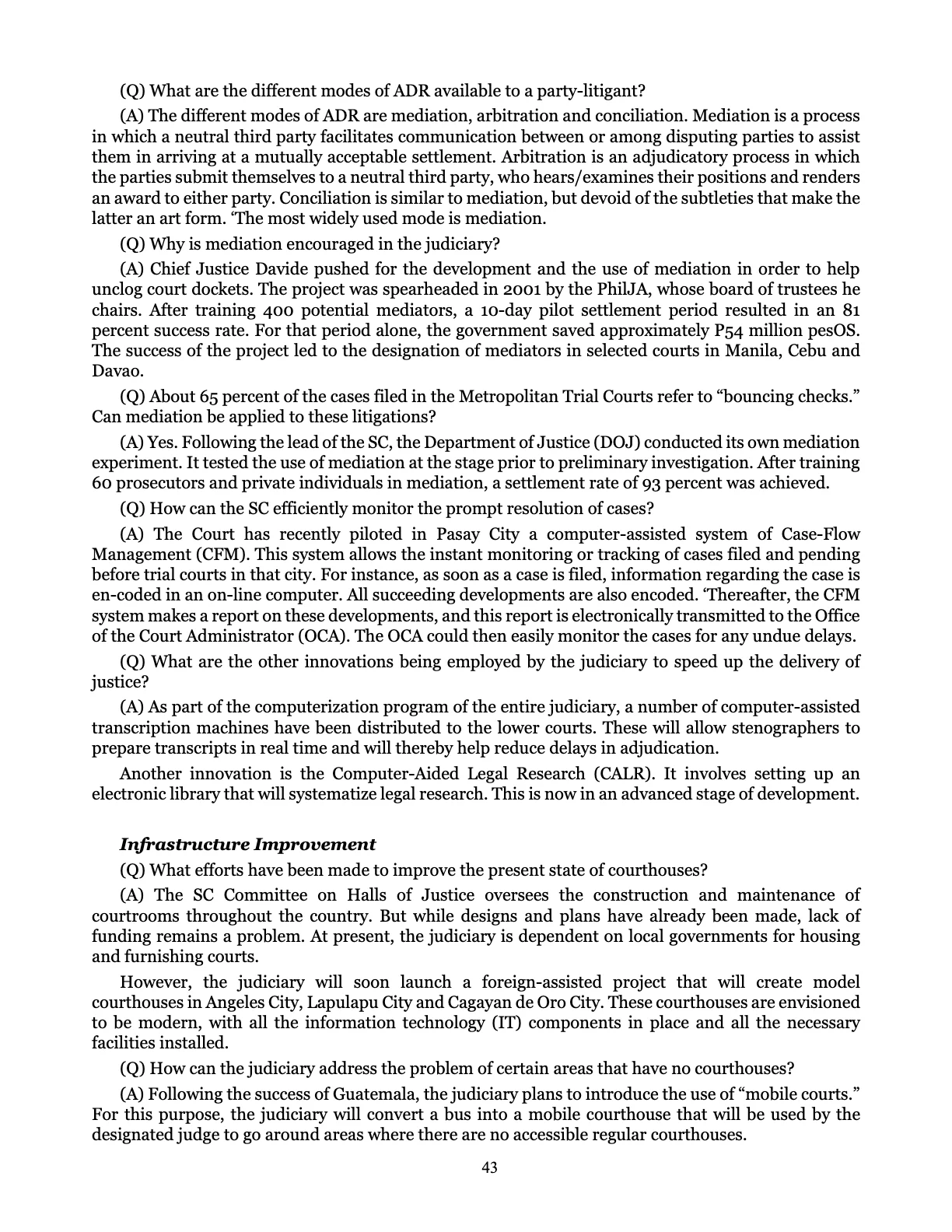 Leveling the Playing Field, page 43