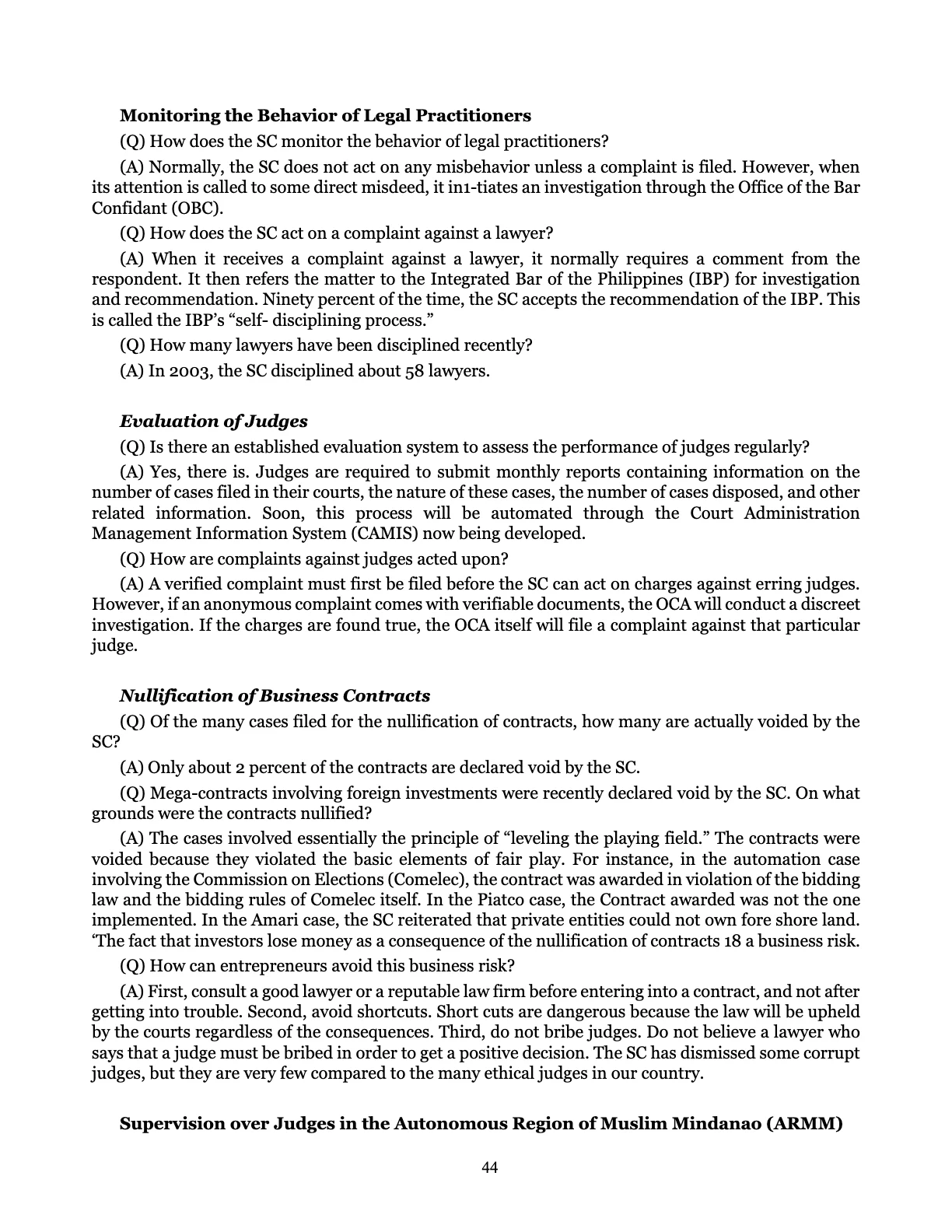 Leveling the Playing Field, page 44