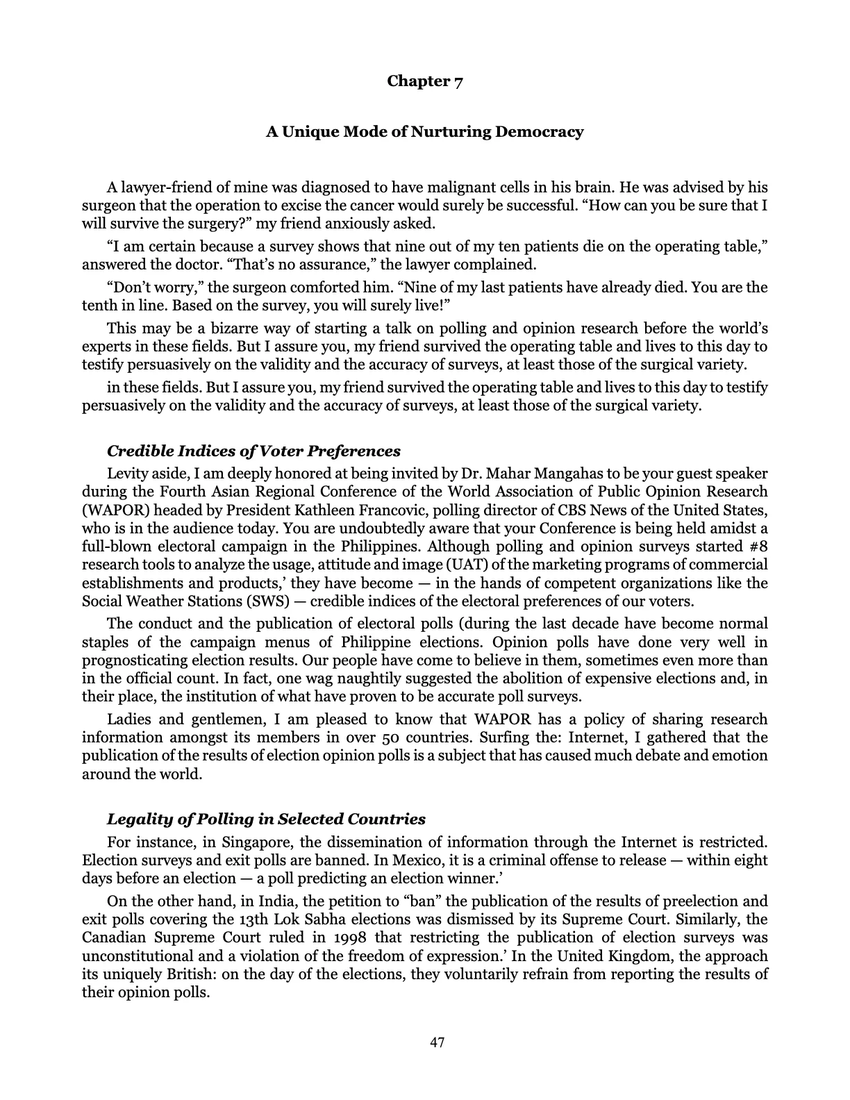 Leveling the Playing Field, page 47
