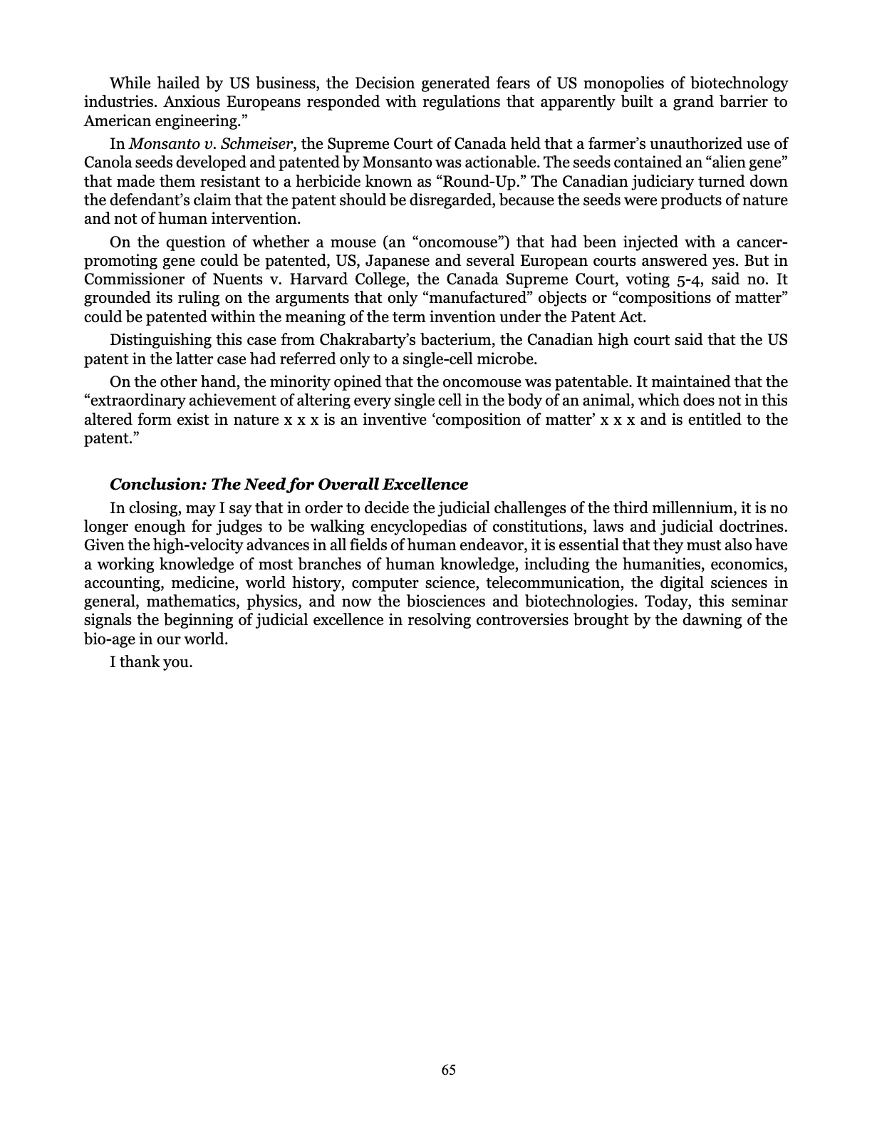 Leveling the Playing Field, page 65