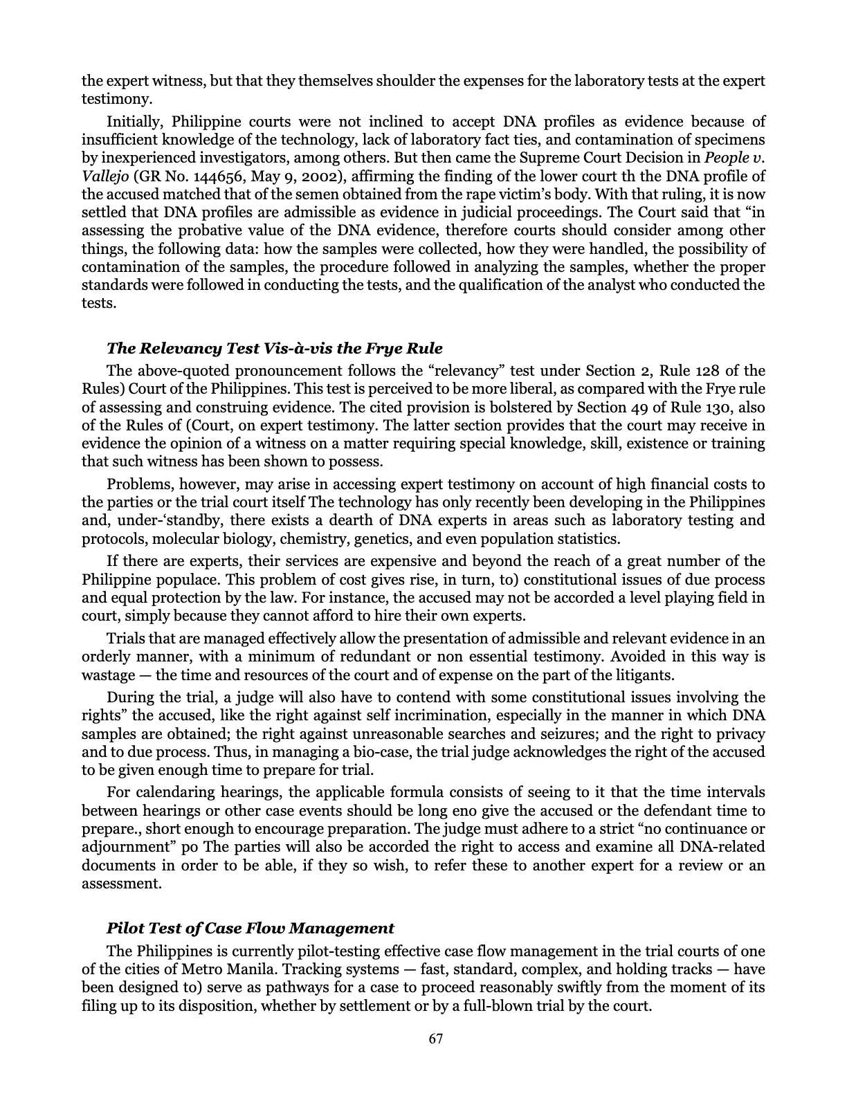 Leveling the Playing Field, page 67
