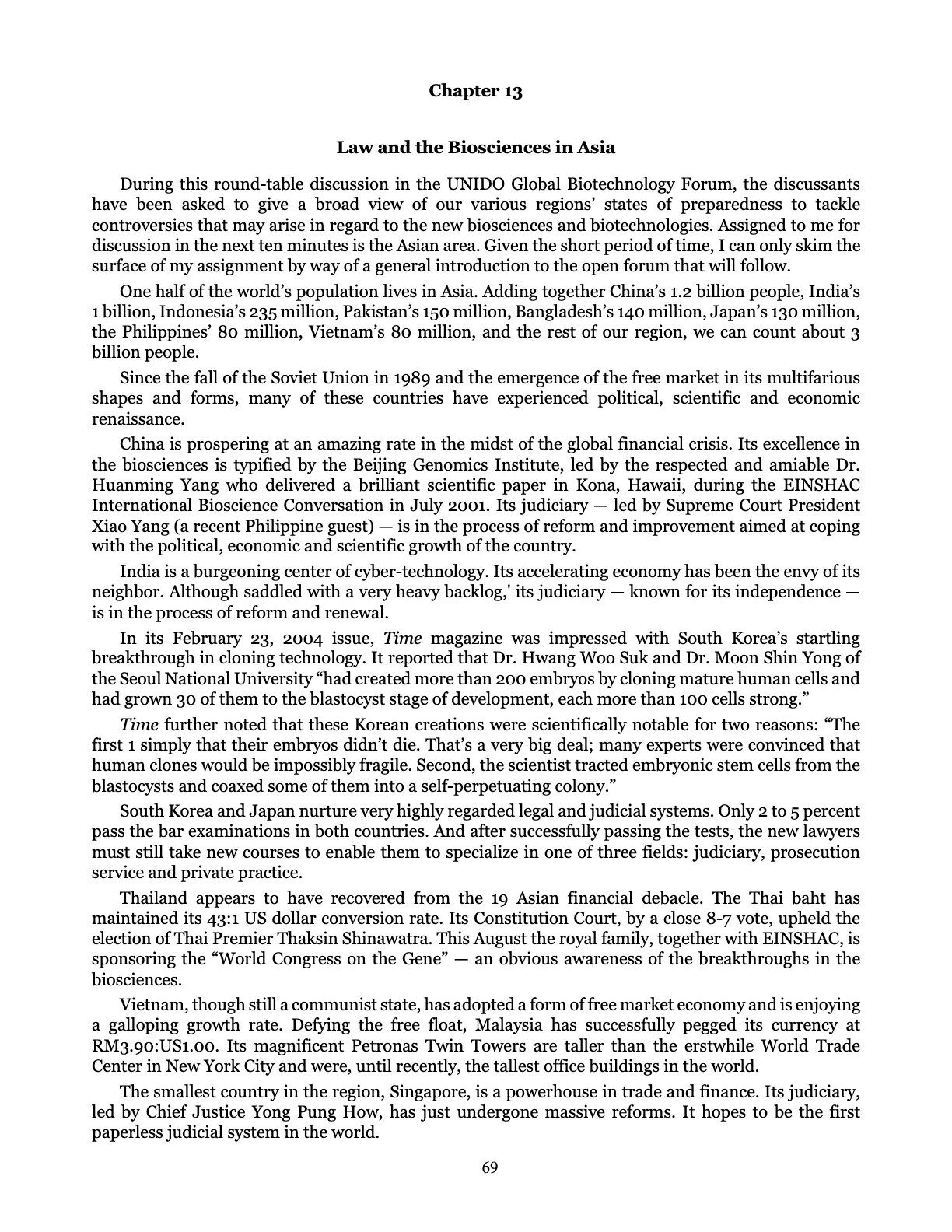 Leveling the Playing Field, page 69