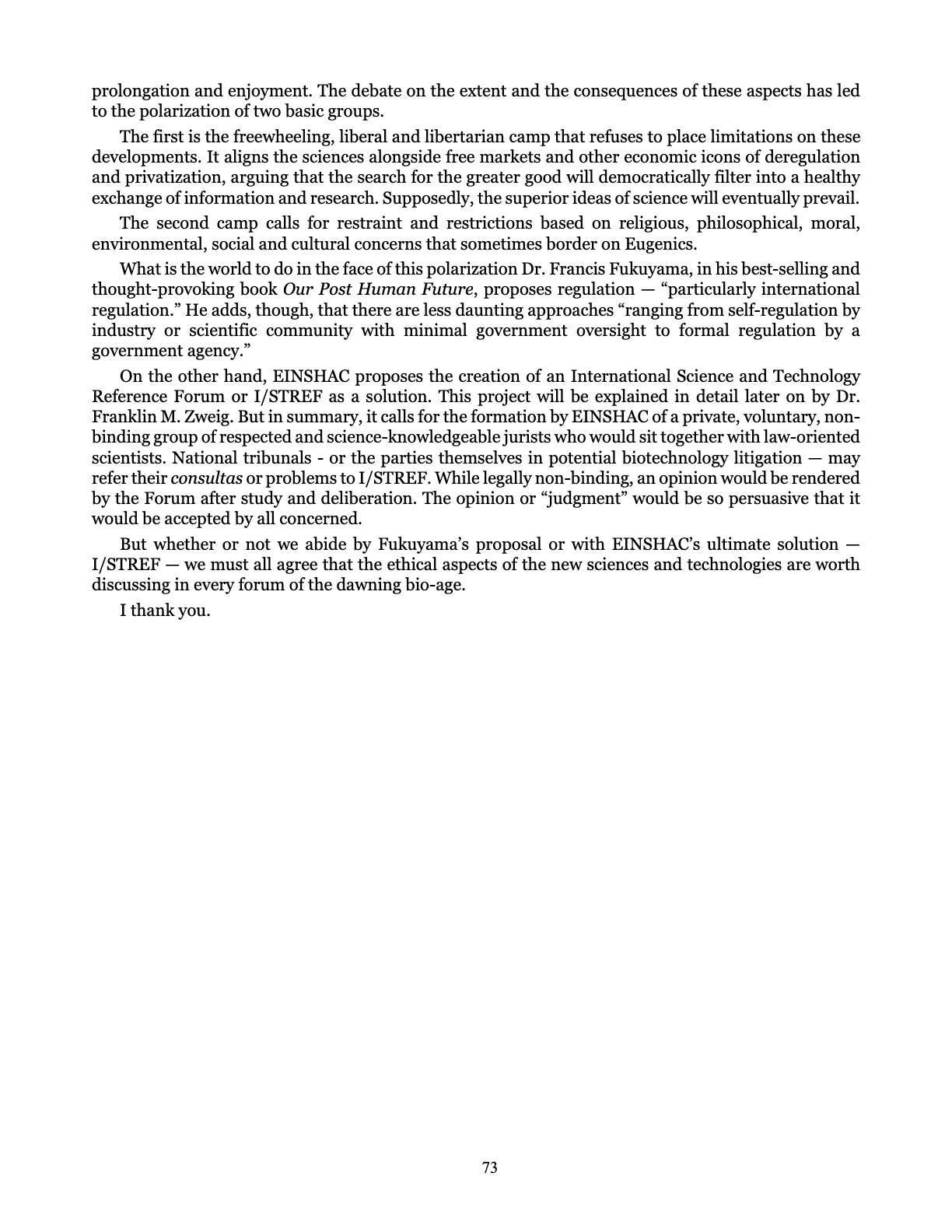 Leveling the Playing Field, page 73