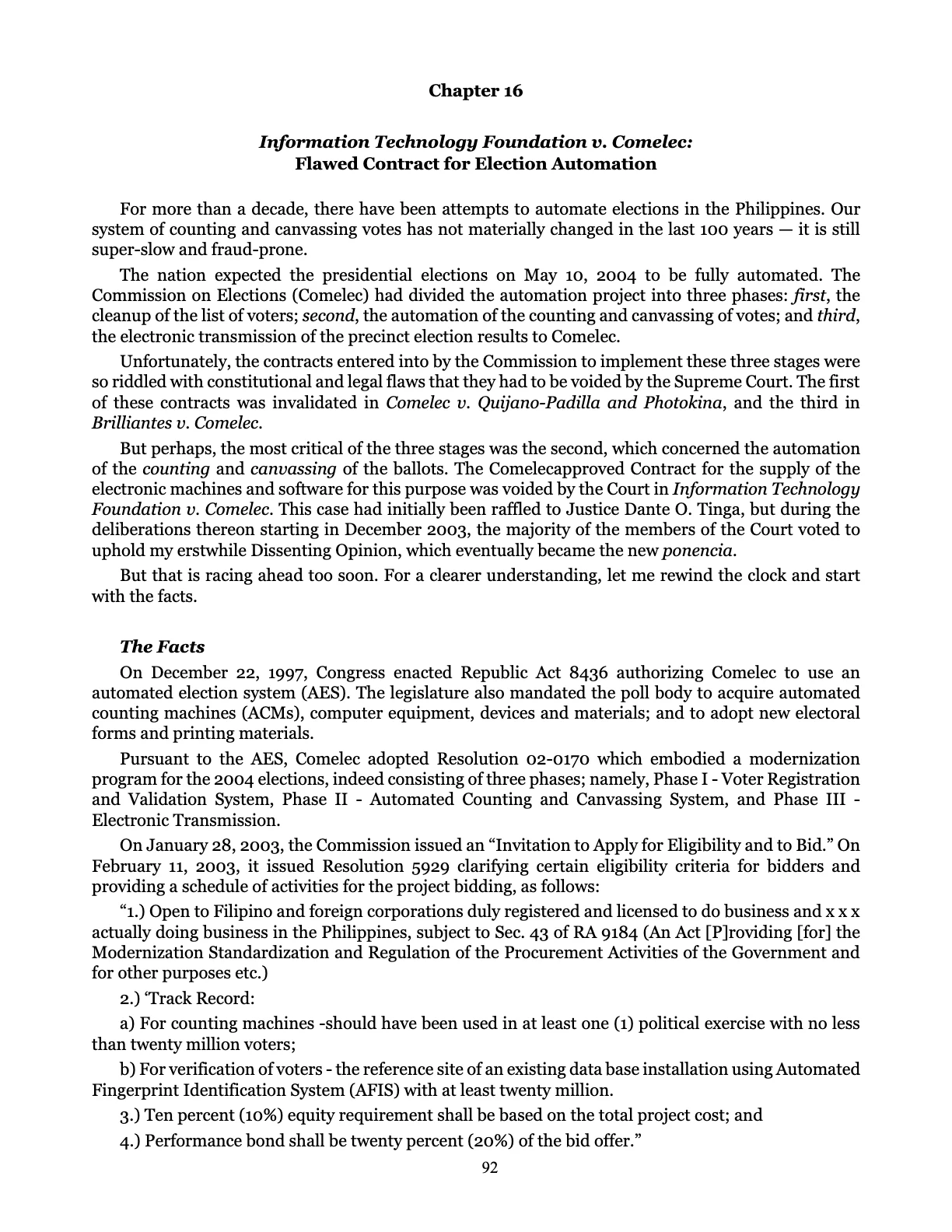 Leveling the Playing Field, page 92