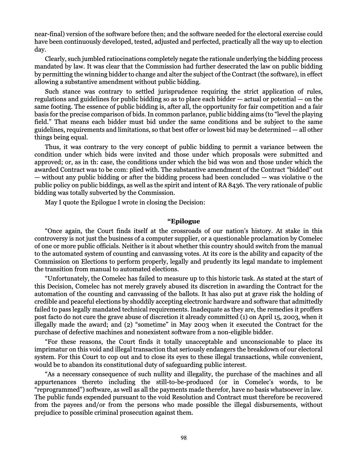 Leveling the Playing Field, page 98