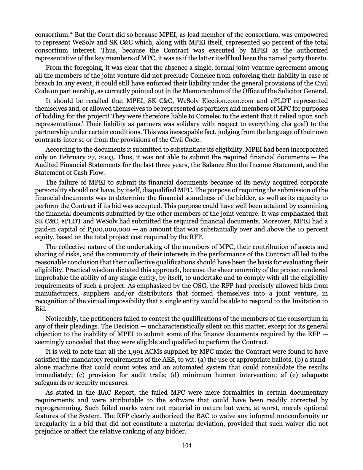 Leveling the Playing Field, page 104