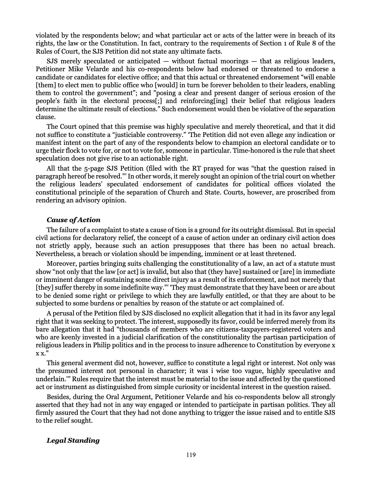 Leveling the Playing Field, page 119