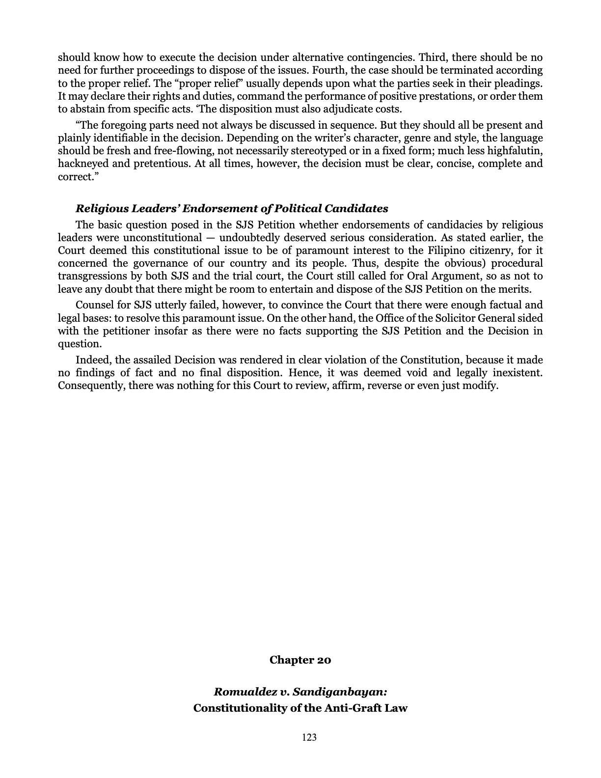 Leveling the Playing Field, page 123