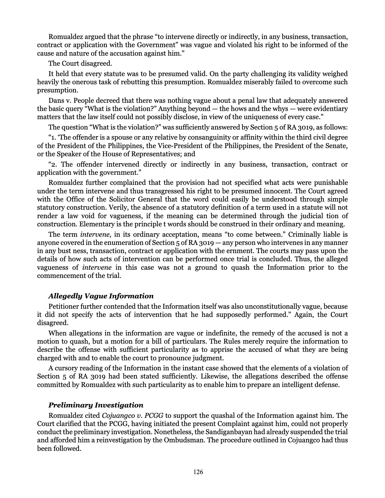 Leveling the Playing Field, page 126