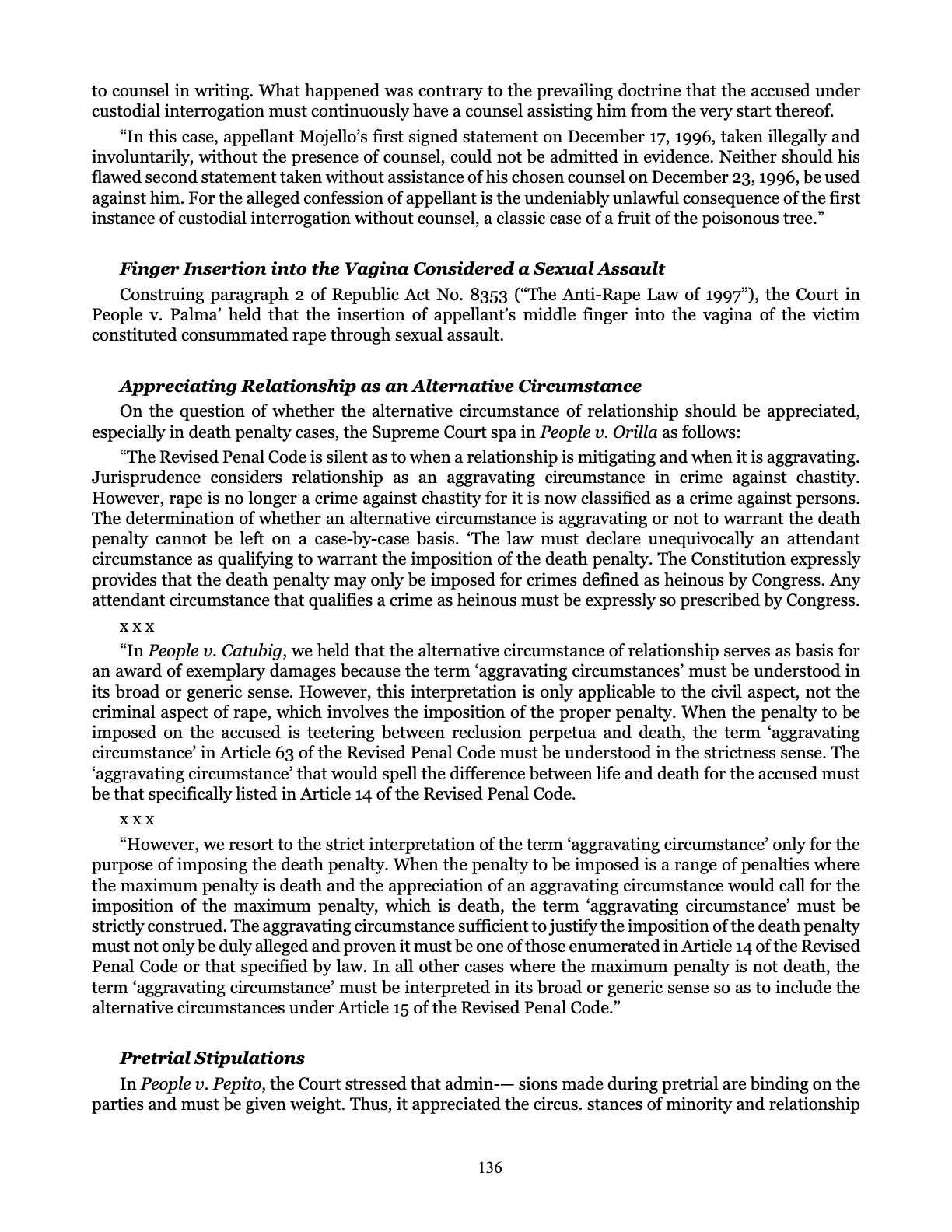 Leveling the Playing Field, page 136