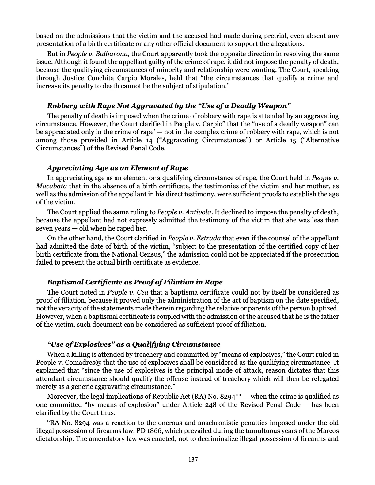 Leveling the Playing Field, page 137