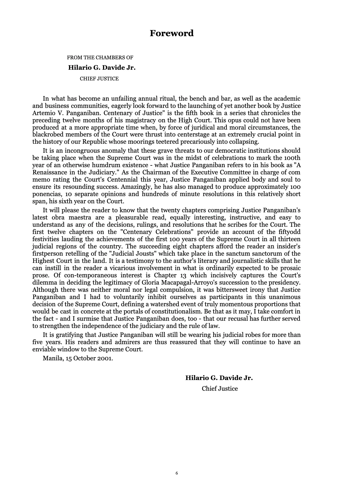 A Centenary of Justice, page 6