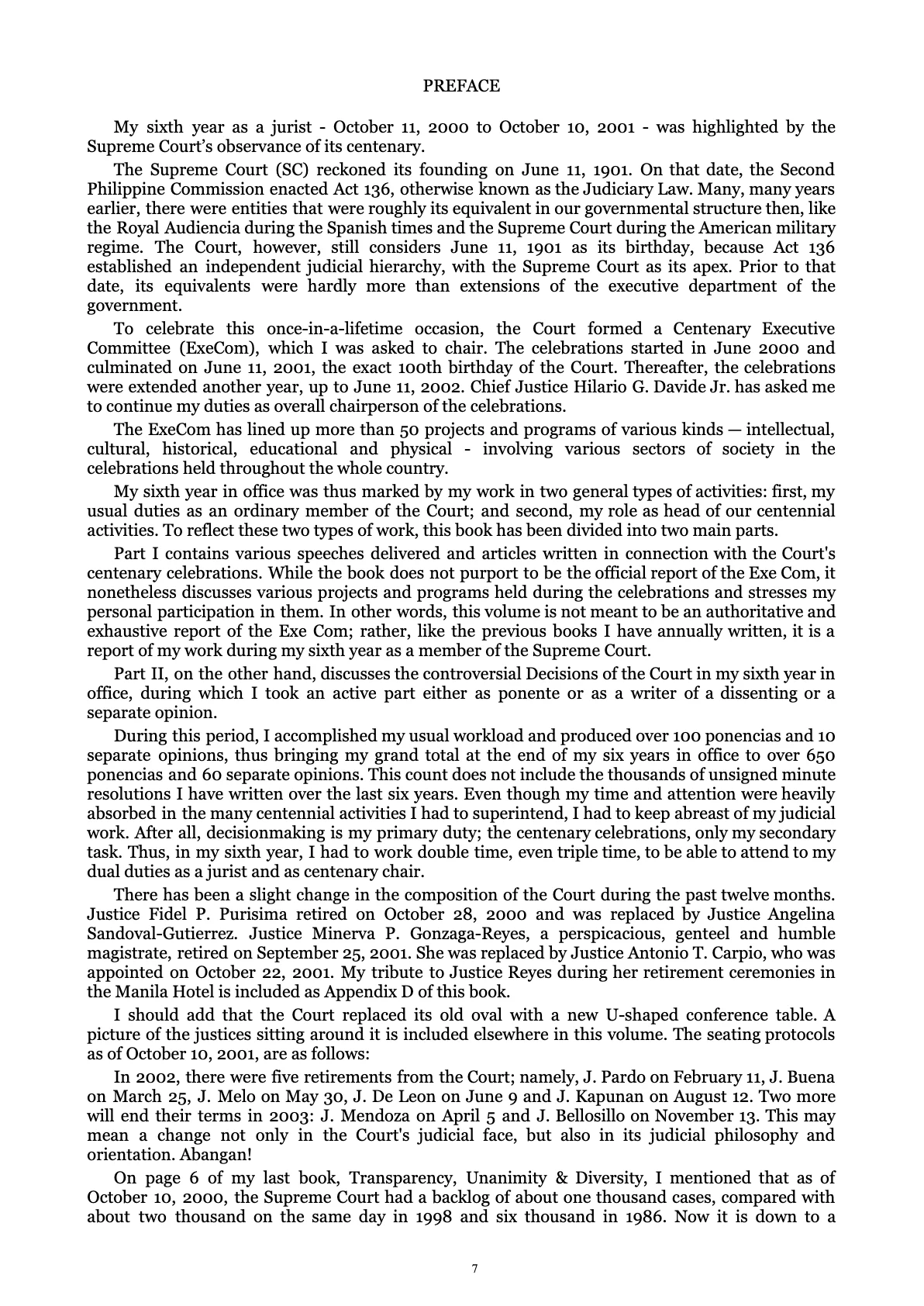 A Centenary of Justice, page 7