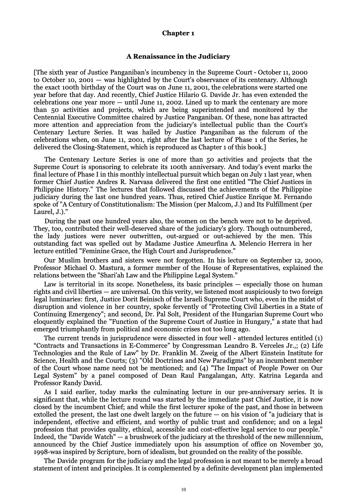 A Centenary of Justice, page 10