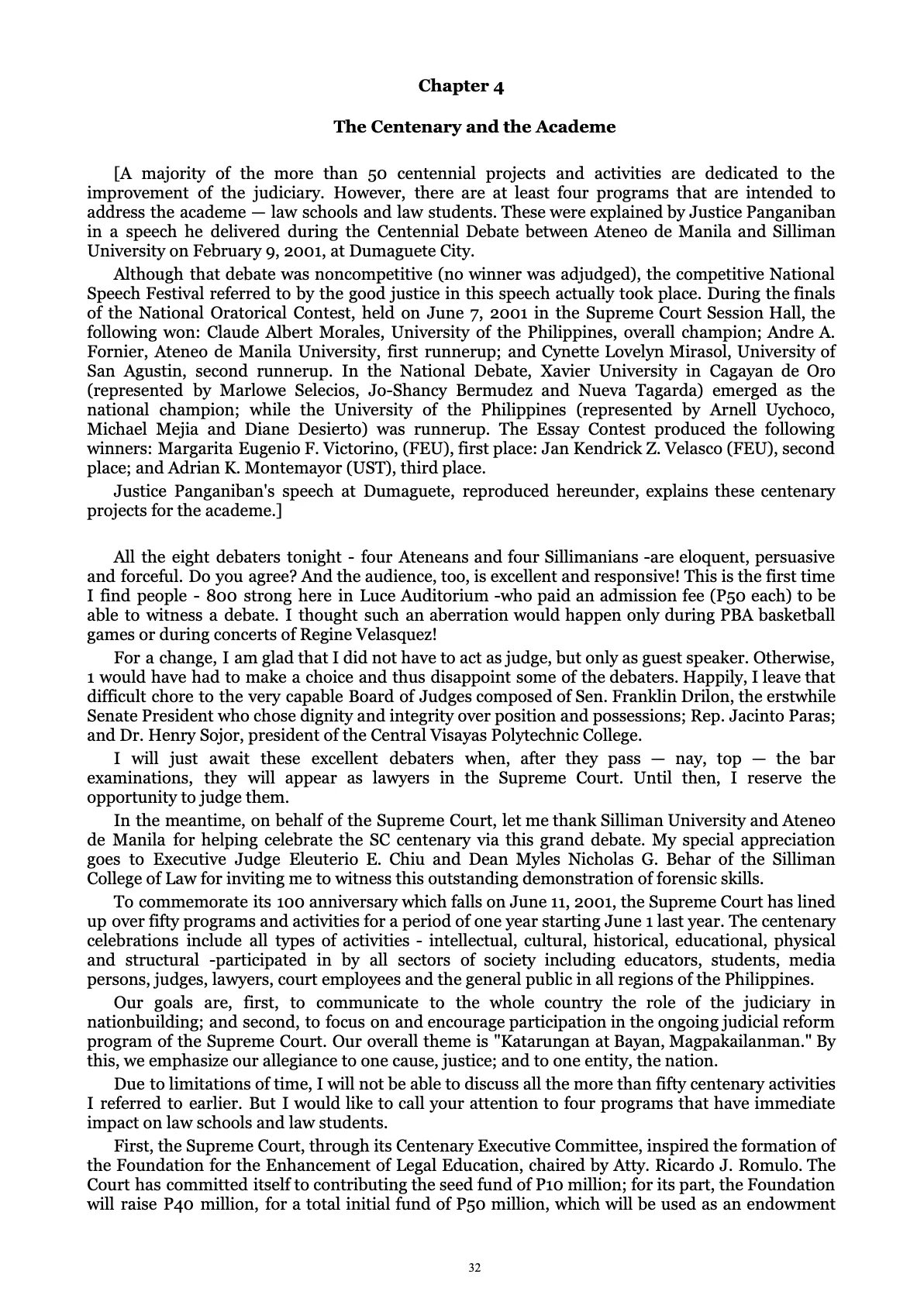 A Centenary of Justice, page 32