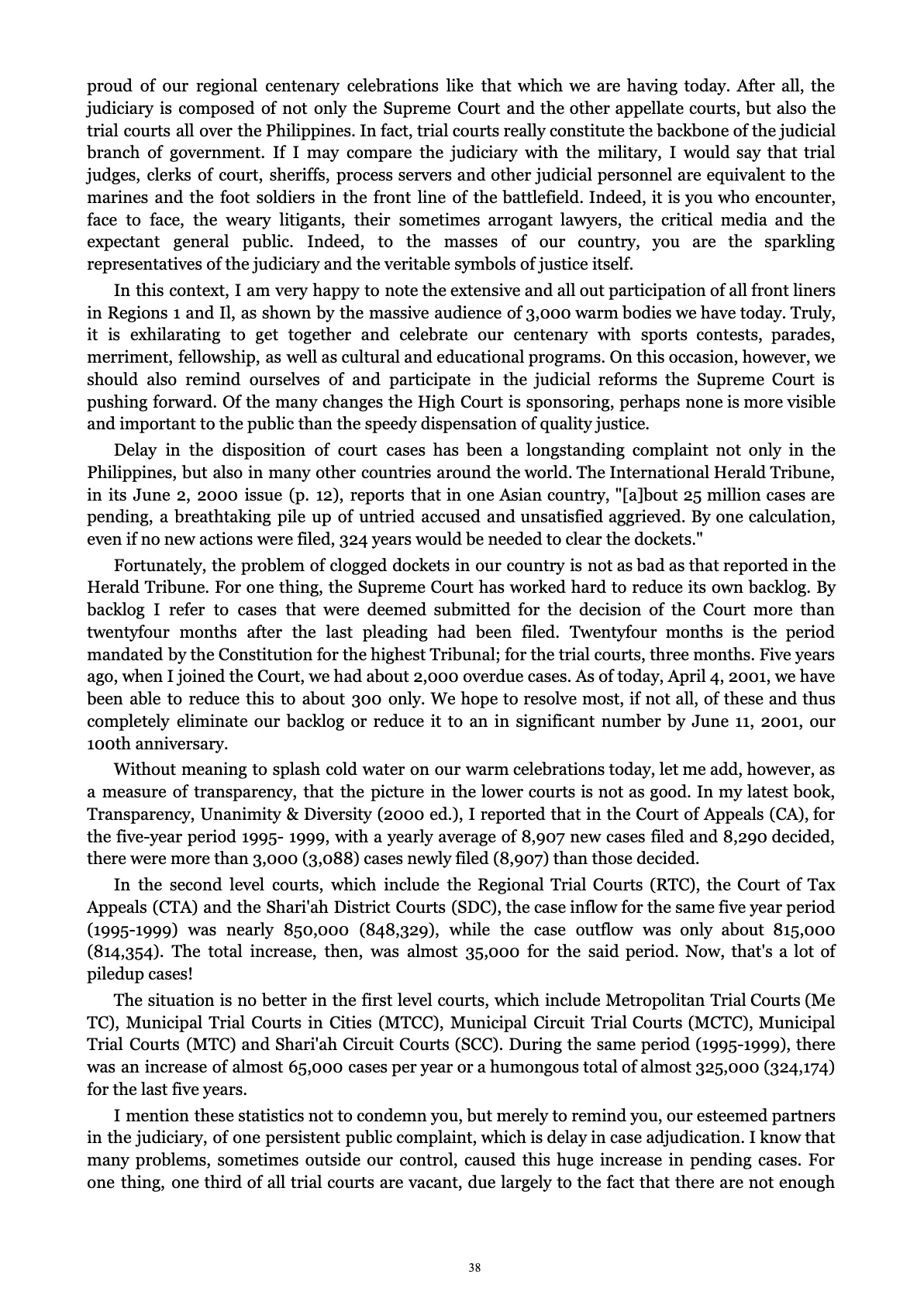 A Centenary of Justice, page 38
