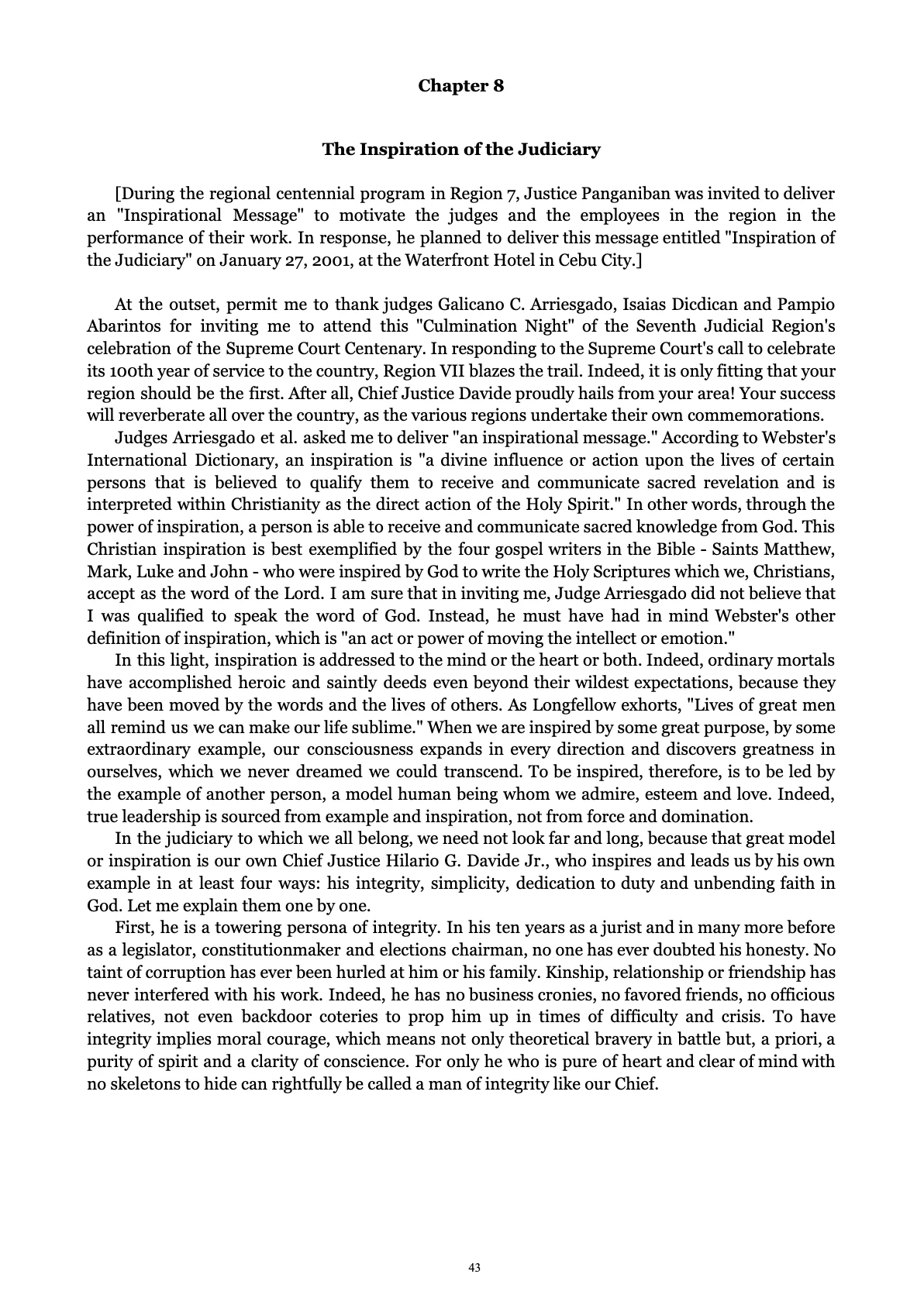A Centenary of Justice, page 43