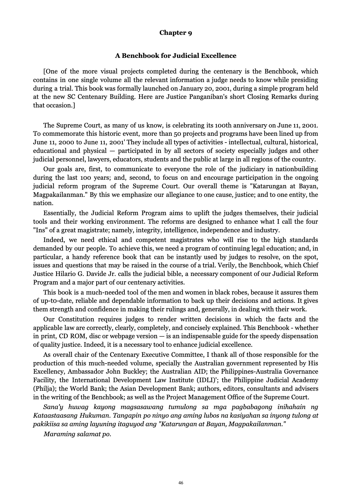 A Centenary of Justice, page 46