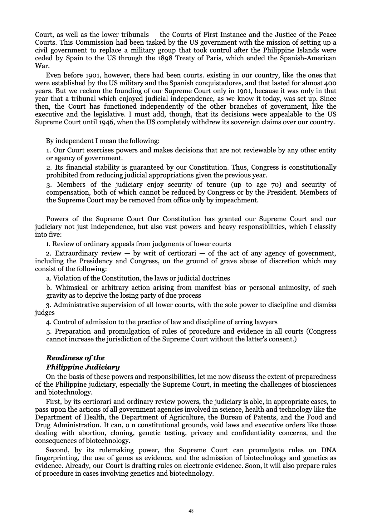 A Centenary of Justice, page 48