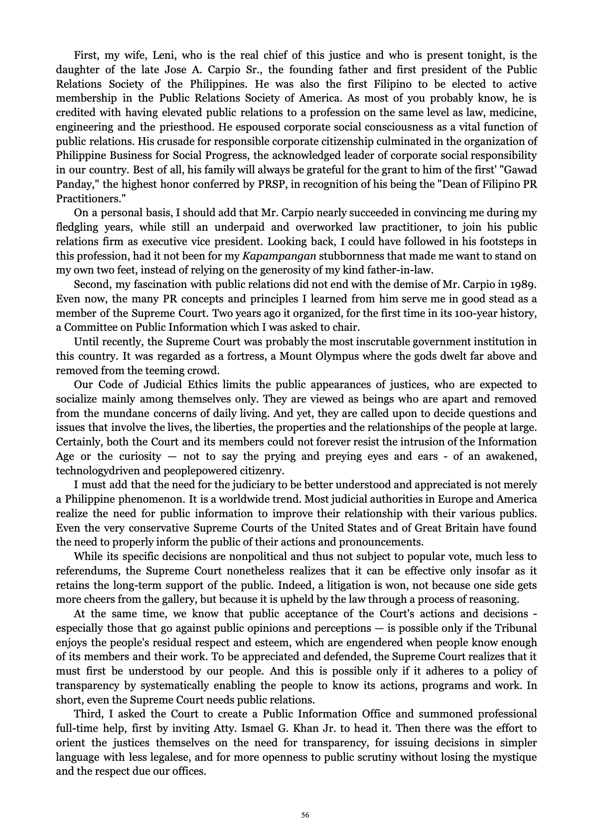 A Centenary of Justice, page 56